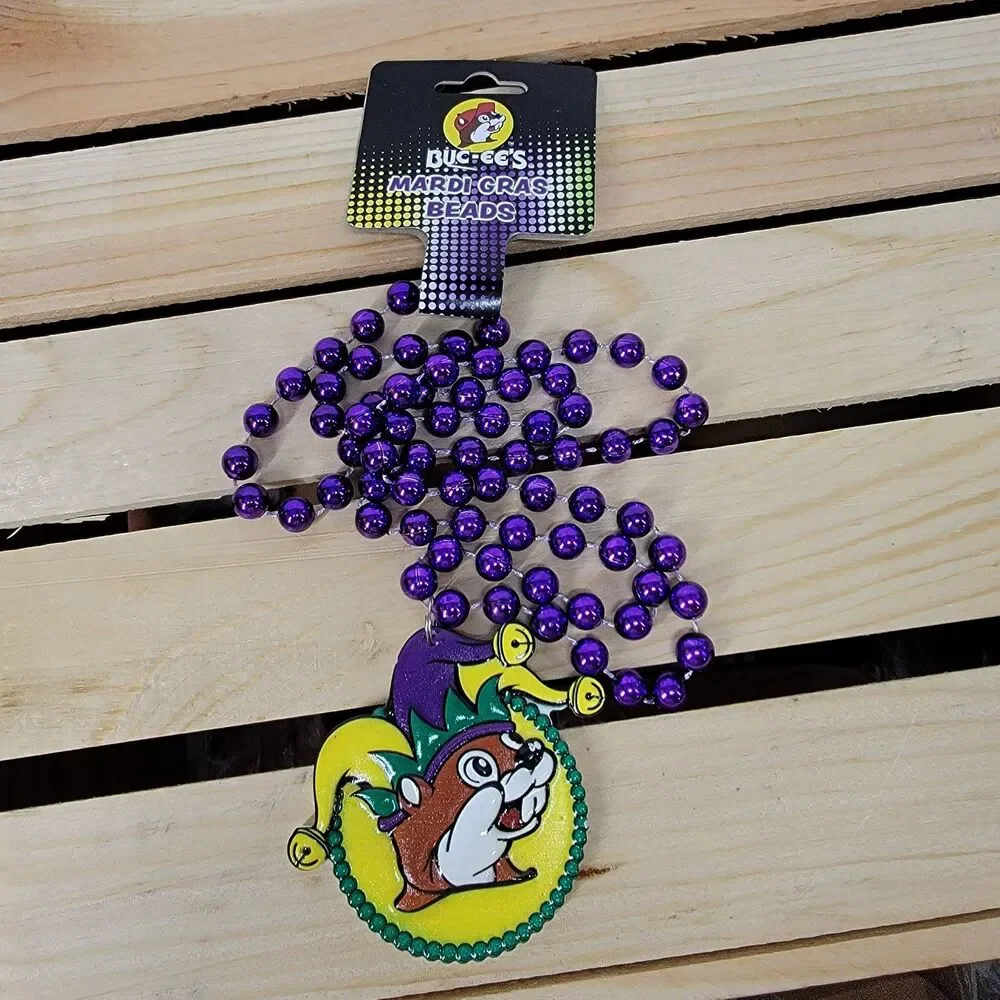 Buc-ee's Mardi Gras Beads - NWT. Comes from a smoke free home.